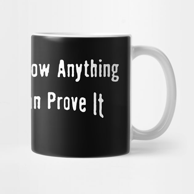 I don't know anything and can prove it by metricsmerch